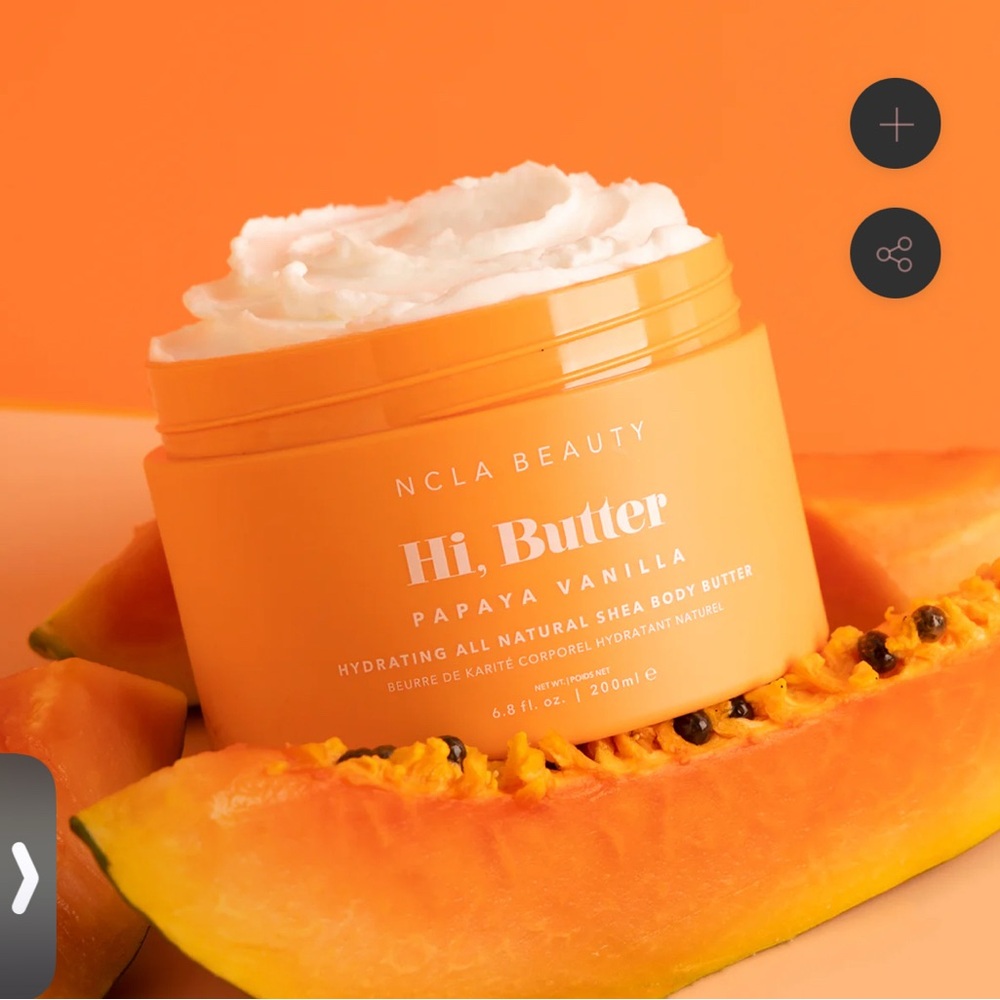 NCLA Beauty Hi, Butter Papaya Vanilla Body Butter - Orange - Picture 3 of 4